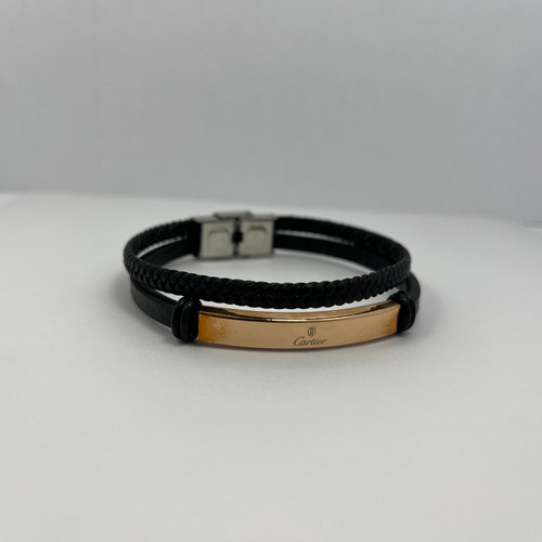 دستبند چرم مردانه کارتیه