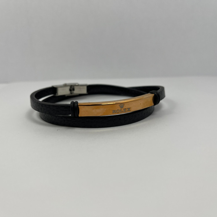 دستبند چرم مردانه رولکس