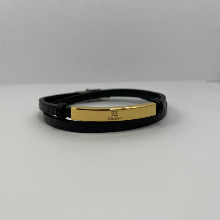 دستبند چرم مردانه کارتیه